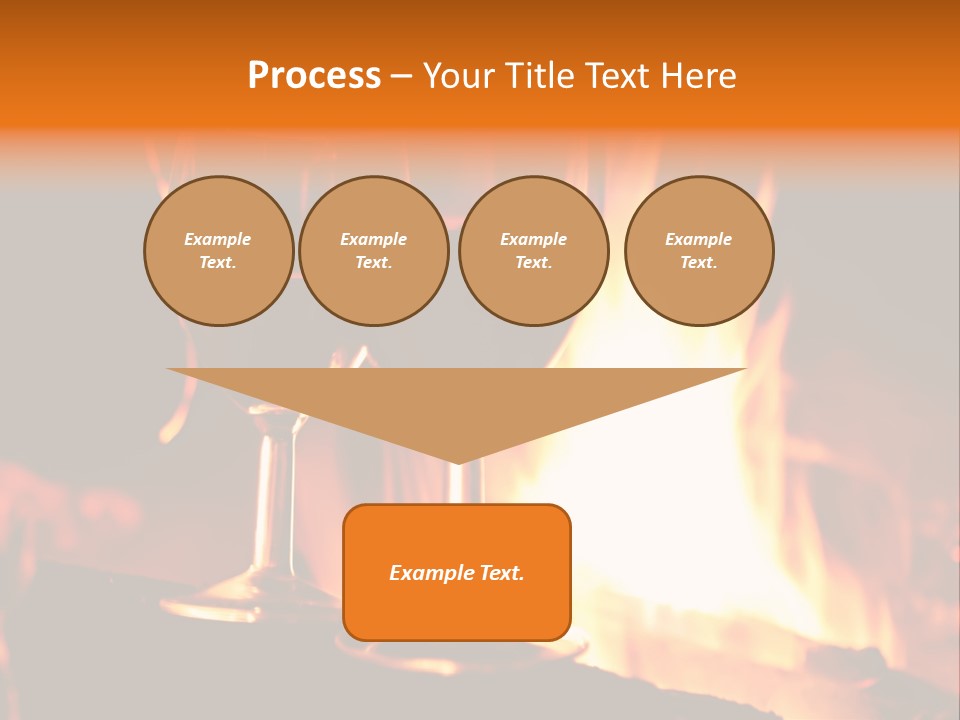 Gas Bonfire Decoration PowerPoint Template