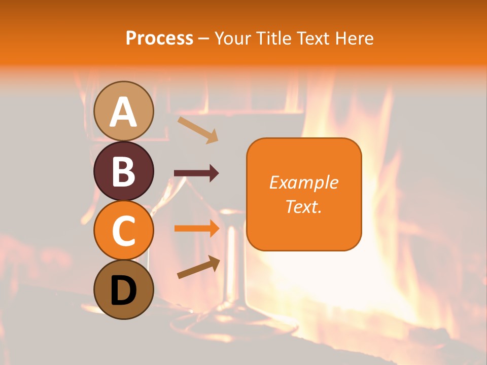 Gas Bonfire Decoration PowerPoint Template