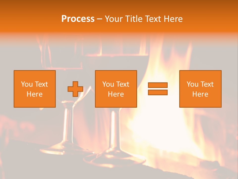 Gas Bonfire Decoration PowerPoint Template