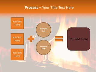 Gas Bonfire Decoration PowerPoint Template
