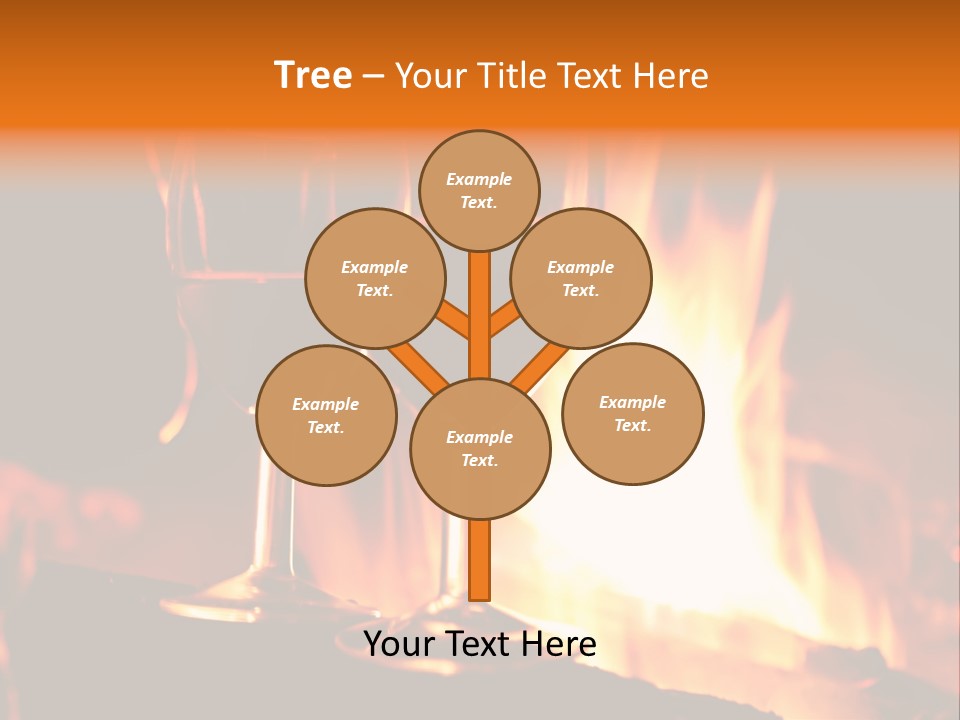Gas Bonfire Decoration PowerPoint Template