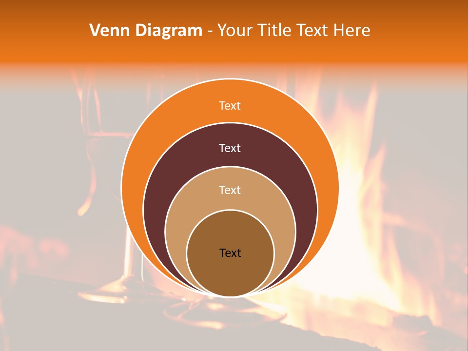 Gas Bonfire Decoration PowerPoint Template