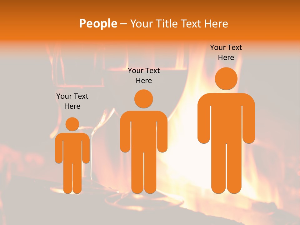 Gas Bonfire Decoration PowerPoint Template