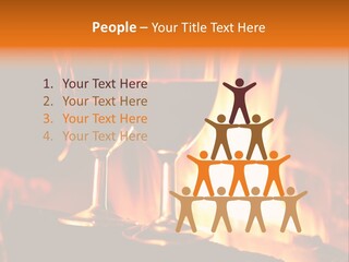 Gas Bonfire Decoration PowerPoint Template