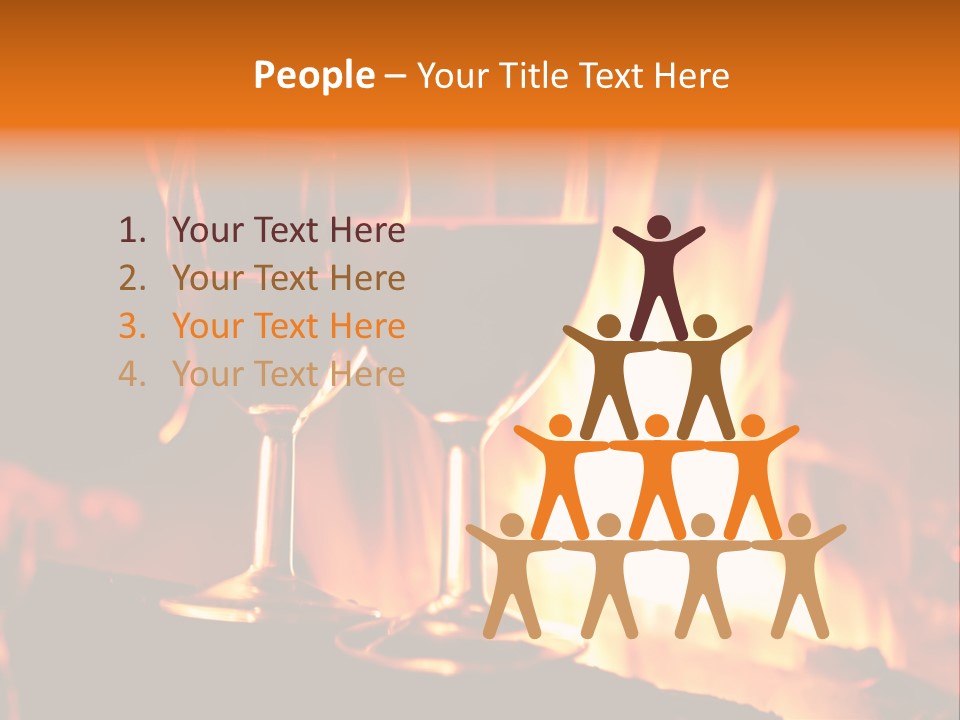 Gas Bonfire Decoration PowerPoint Template