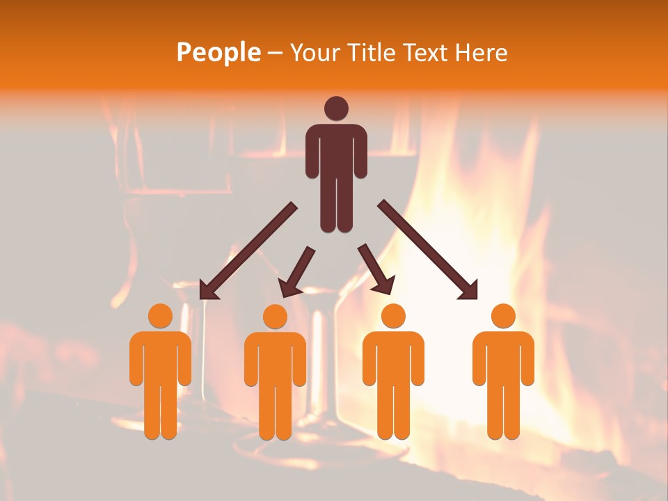 Gas Bonfire Decoration PowerPoint Template