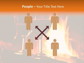 Gas Bonfire Decoration PowerPoint Template