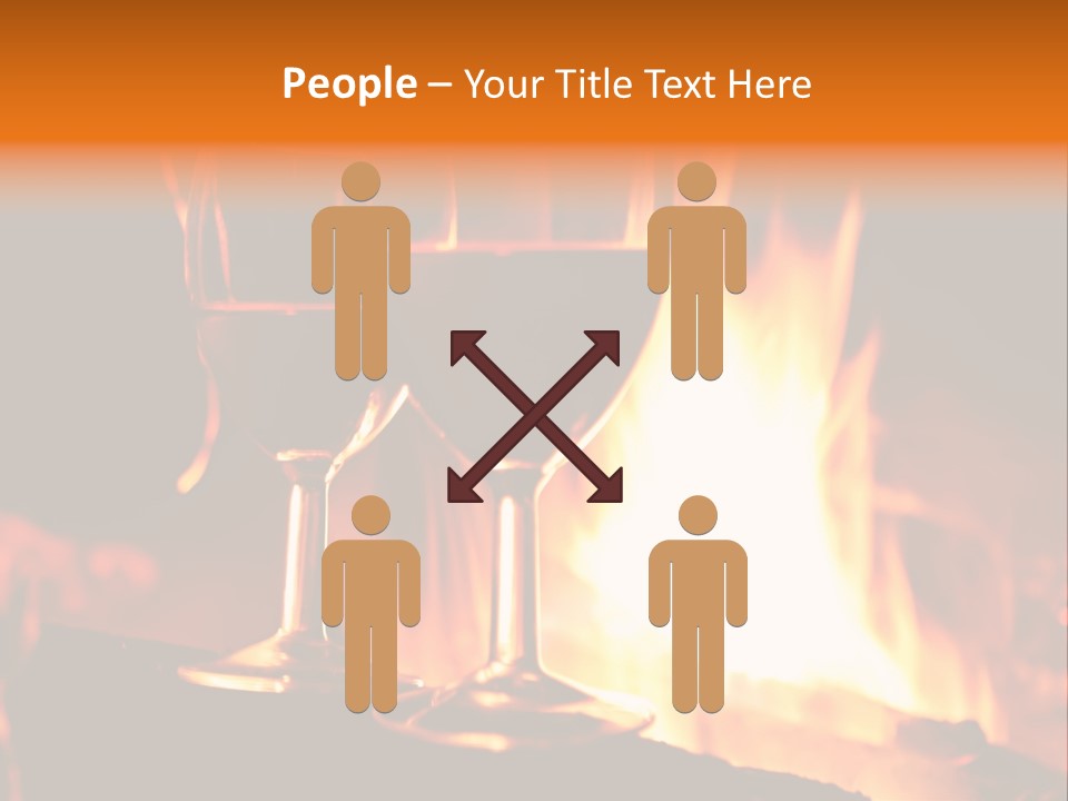 Gas Bonfire Decoration PowerPoint Template