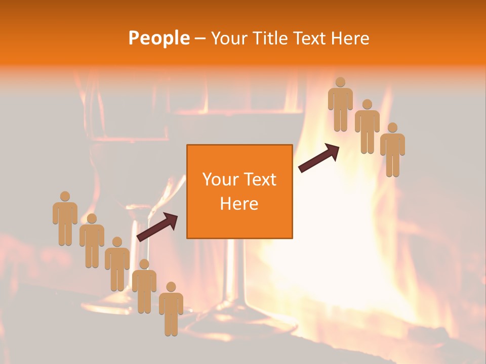 Gas Bonfire Decoration PowerPoint Template