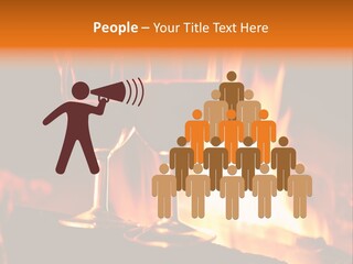 Gas Bonfire Decoration PowerPoint Template