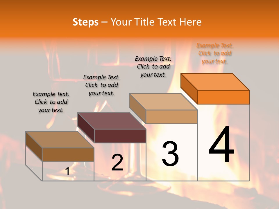 Gas Bonfire Decoration PowerPoint Template