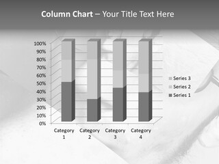 A Man With Glasses Looking Through A Piece Of Paper PowerPoint Template