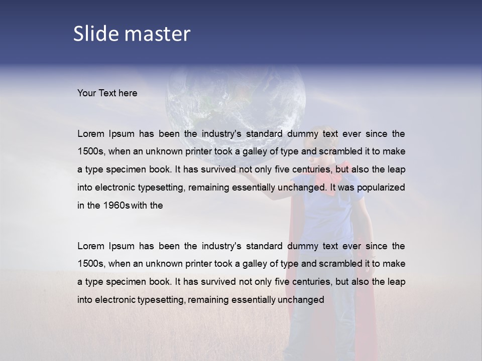 Man Twist Spiral PowerPoint Template