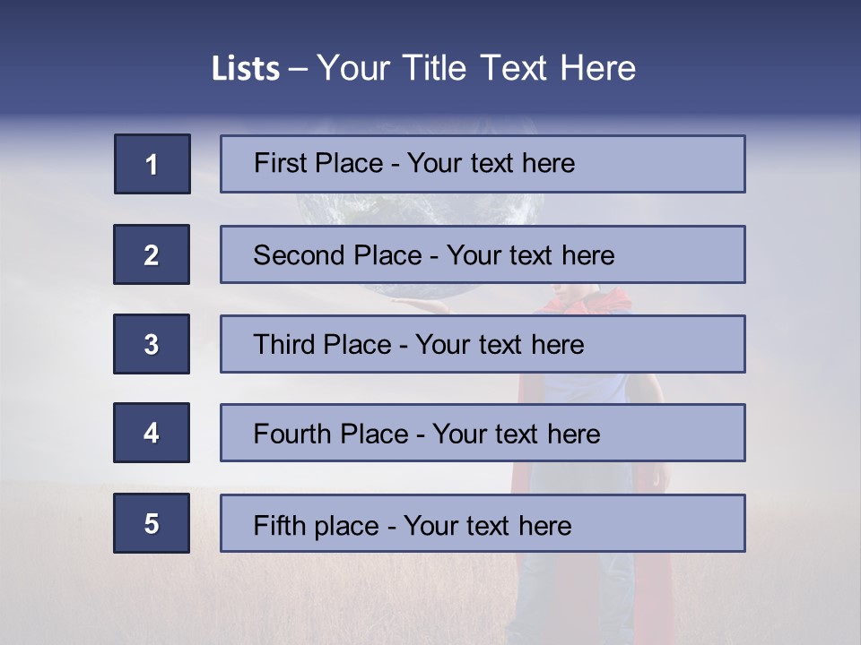 Man Twist Spiral PowerPoint Template