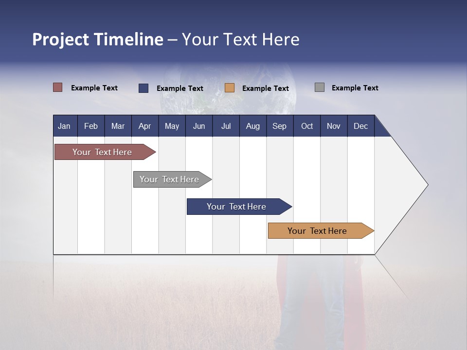 Man Twist Spiral PowerPoint Template
