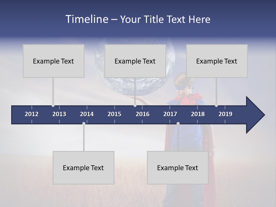 Man Twist Spiral PowerPoint Template