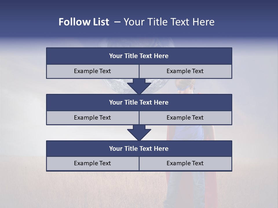 Man Twist Spiral PowerPoint Template