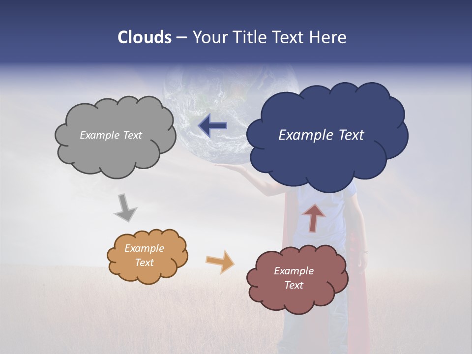Man Twist Spiral PowerPoint Template