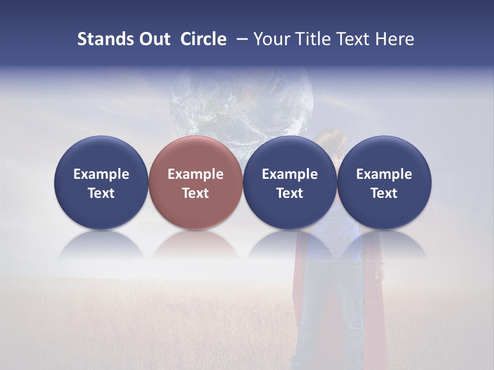 Man Twist Spiral PowerPoint Template