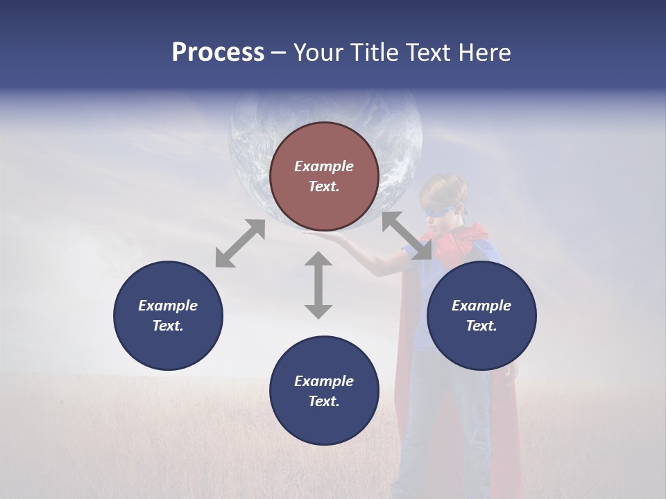 Man Twist Spiral PowerPoint Template