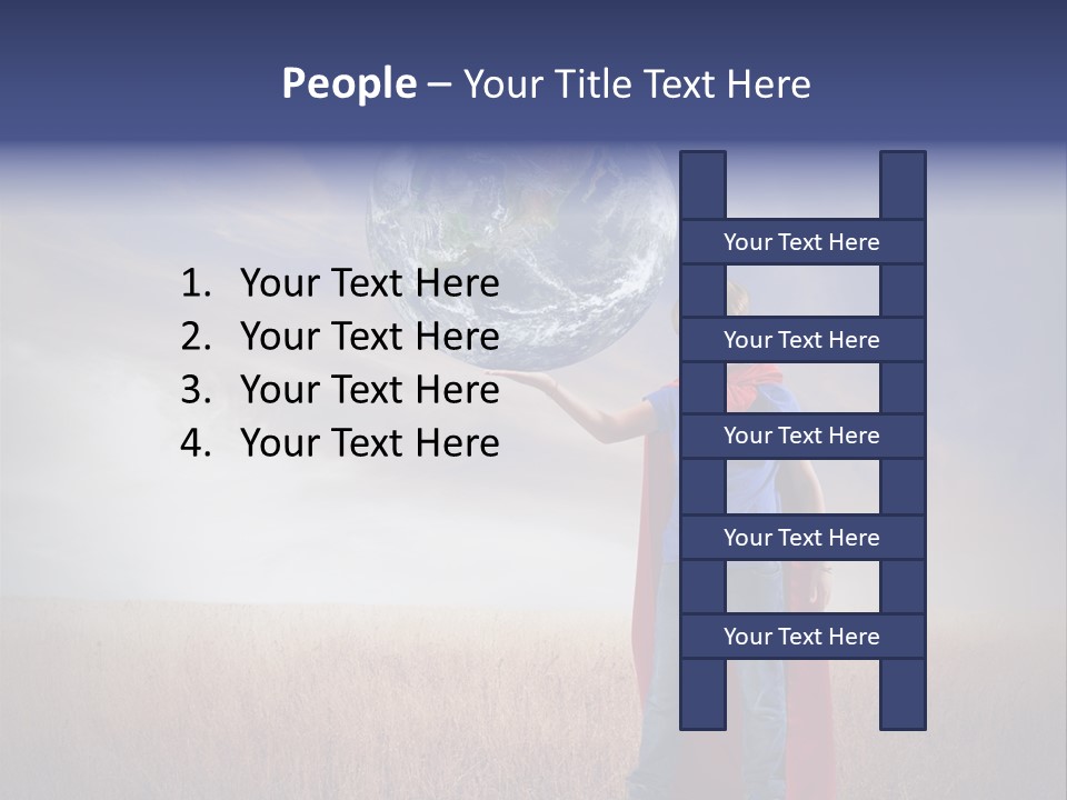 Man Twist Spiral PowerPoint Template