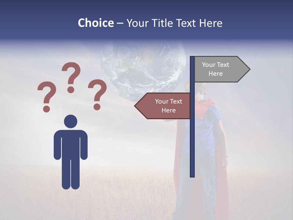 Man Twist Spiral PowerPoint Template