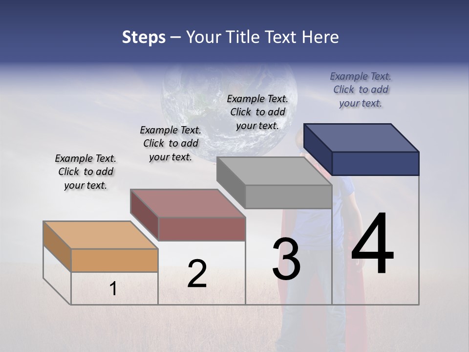 Man Twist Spiral PowerPoint Template