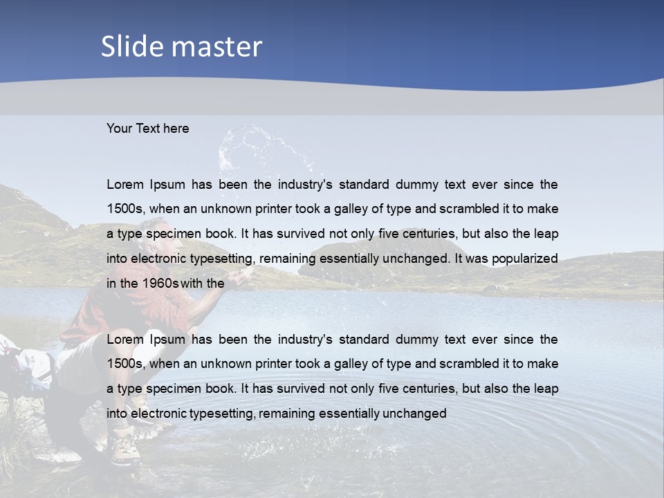 Mystery Male Infinite PowerPoint Template