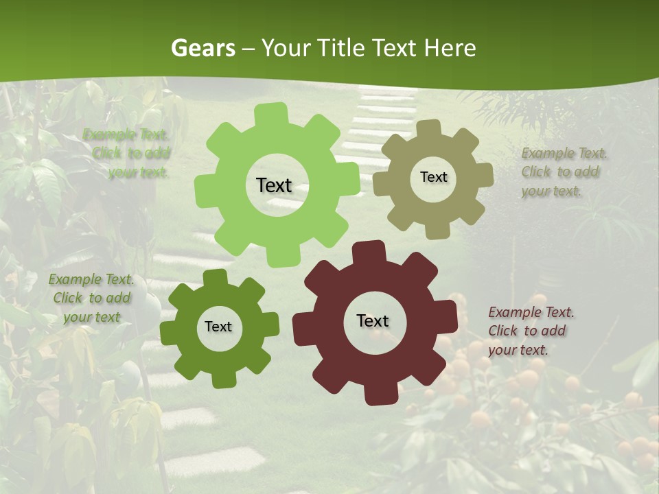 Spiral Droste Male PowerPoint Template