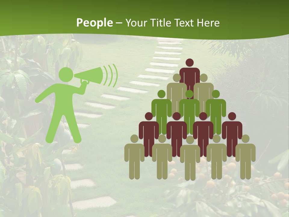 Spiral Droste Male PowerPoint Template