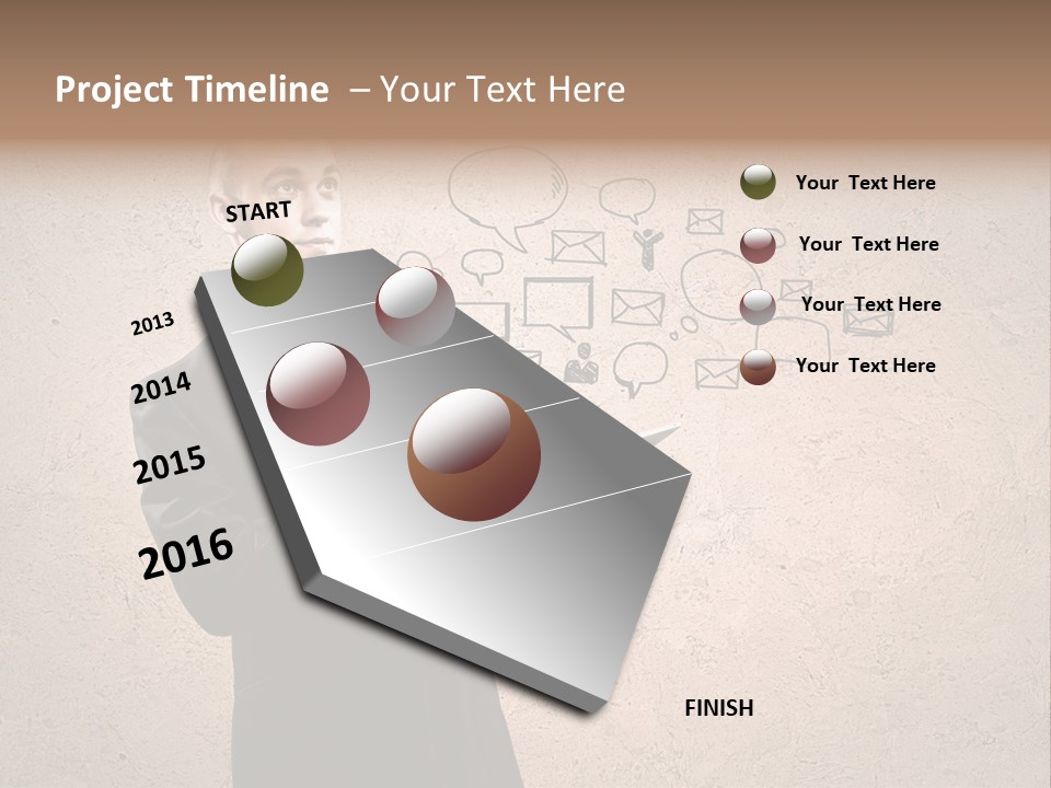Spiral Paradox Oddity PowerPoint Template