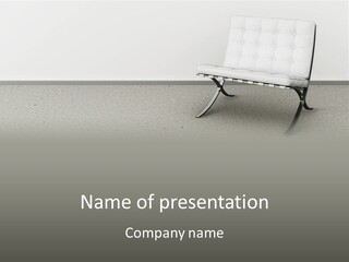 Chair Comfortable Reflection PowerPoint Template