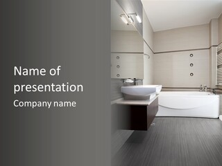 Room Wash Decor PowerPoint Template
