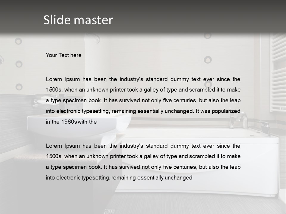 Room Wash Decor PowerPoint Template