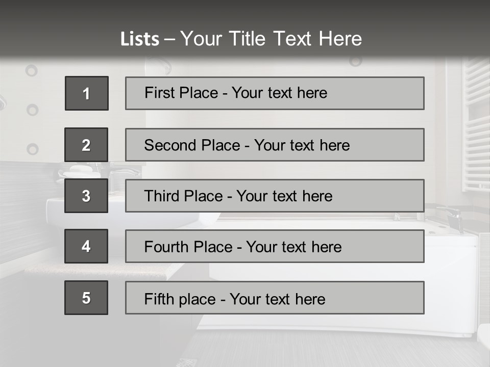 Room Wash Decor PowerPoint Template