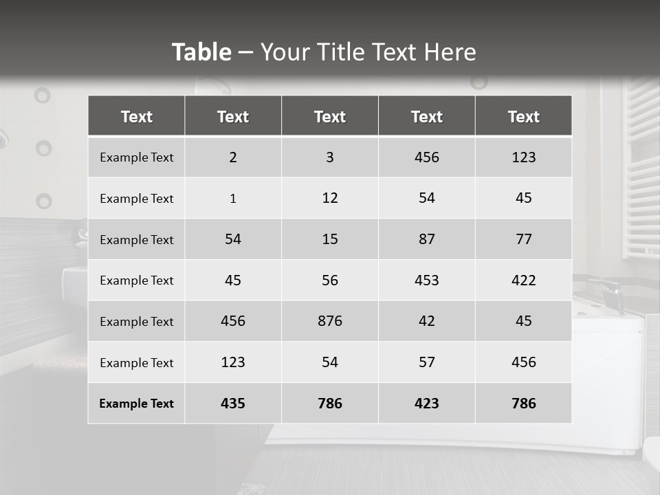 Room Wash Decor PowerPoint Template