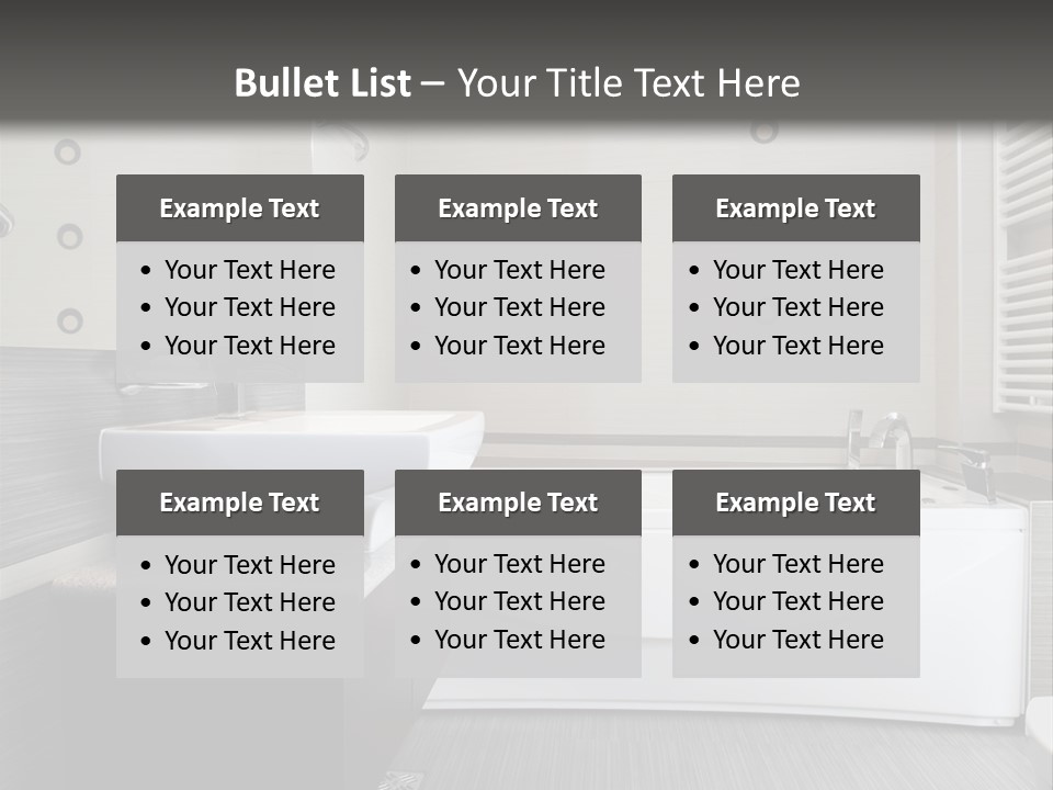 Room Wash Decor PowerPoint Template