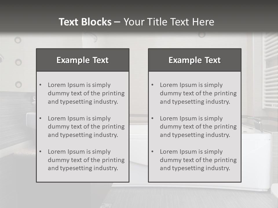 Room Wash Decor PowerPoint Template