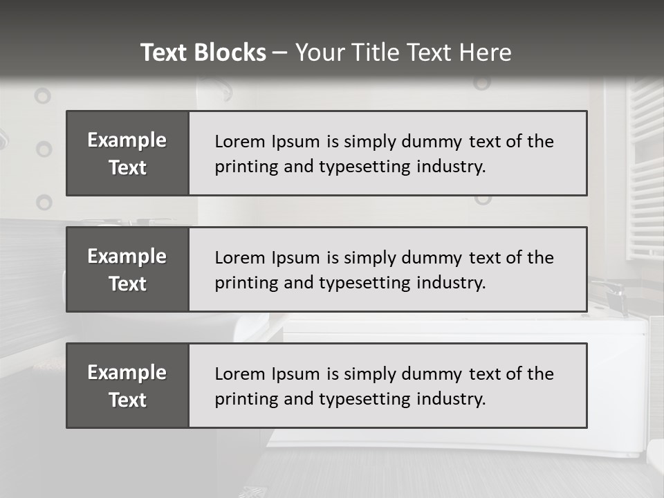 Room Wash Decor PowerPoint Template