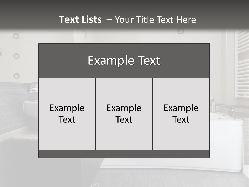 Room Wash Decor PowerPoint Template