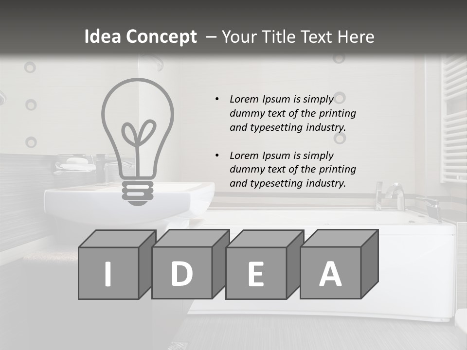 Room Wash Decor PowerPoint Template