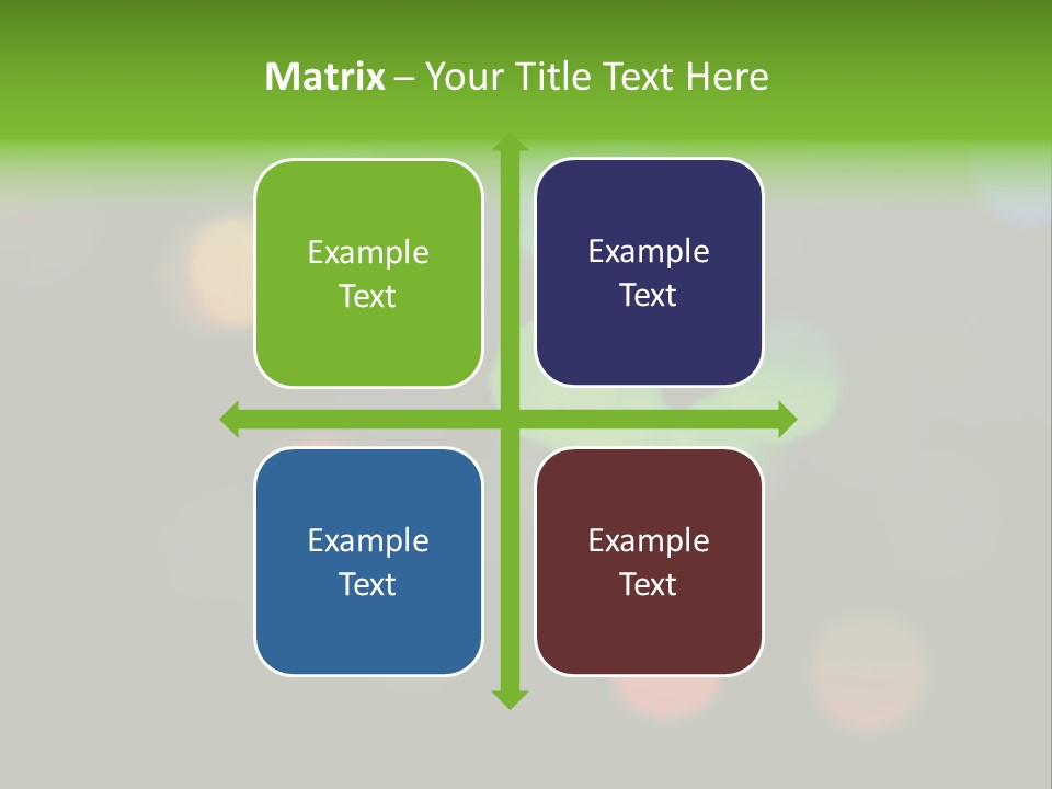 A Blurry Image Of Colorful Lights On A Black Background PowerPoint Template