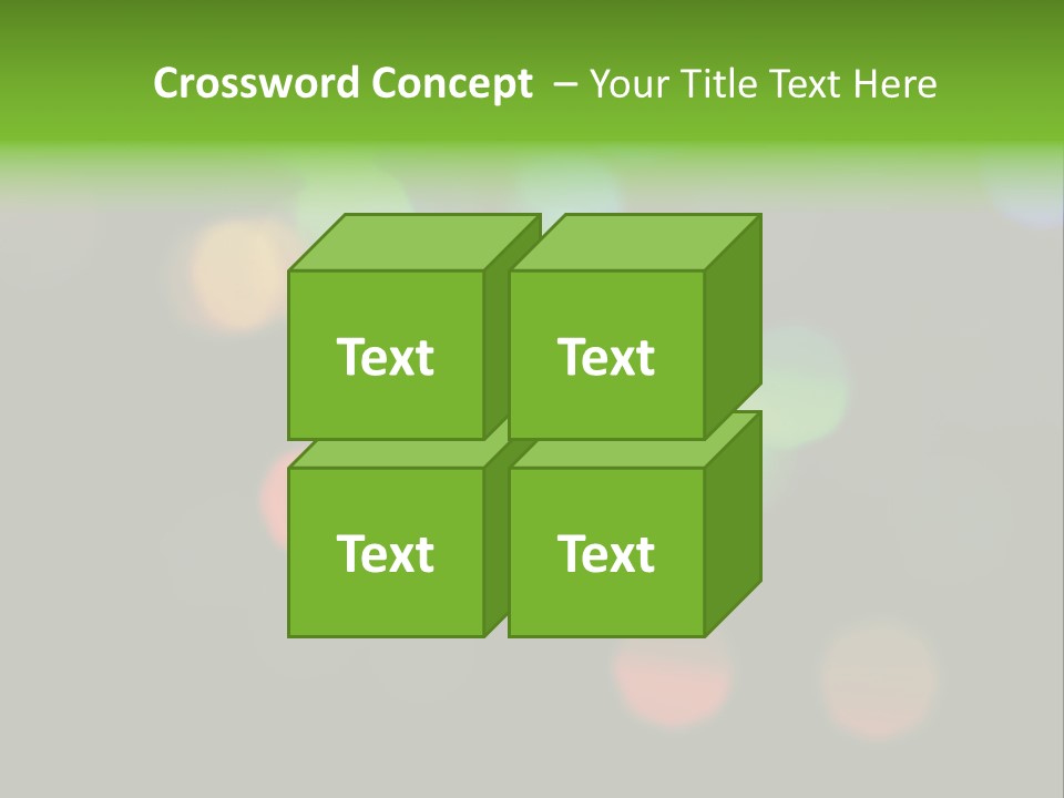 A Blurry Image Of Colorful Lights On A Black Background PowerPoint Template
