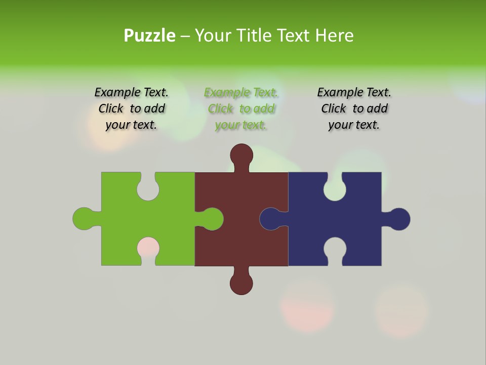 A Blurry Image Of Colorful Lights On A Black Background PowerPoint Template