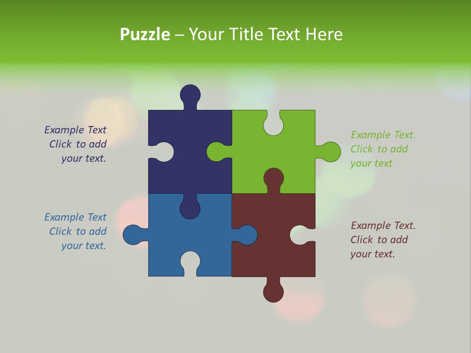 A Blurry Image Of Colorful Lights On A Black Background PowerPoint Template