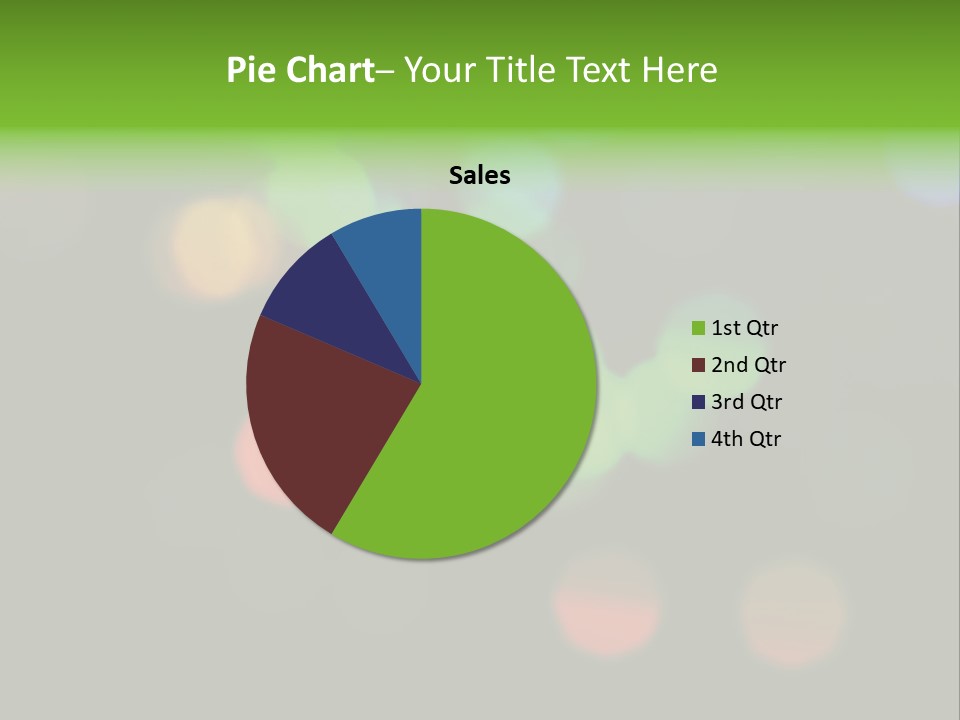 A Blurry Image Of Colorful Lights On A Black Background PowerPoint Template