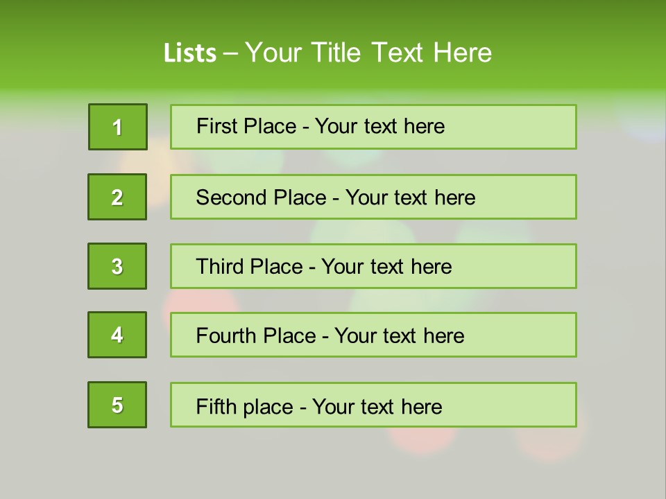 A Blurry Image Of Colorful Lights On A Black Background PowerPoint Template
