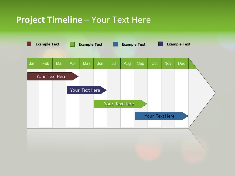 A Blurry Image Of Colorful Lights On A Black Background PowerPoint Template