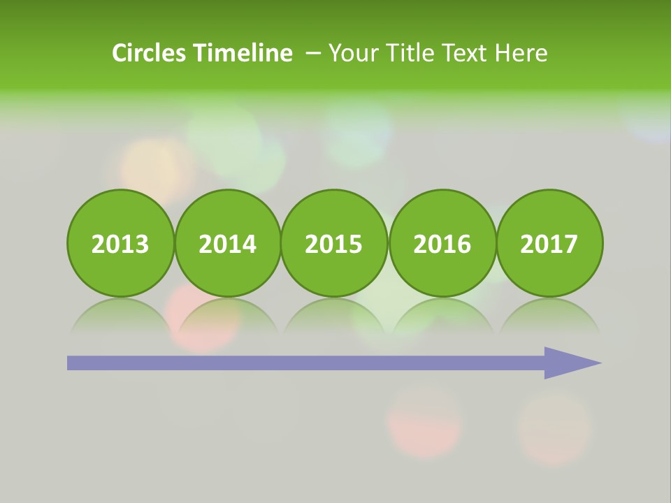 A Blurry Image Of Colorful Lights On A Black Background PowerPoint Template