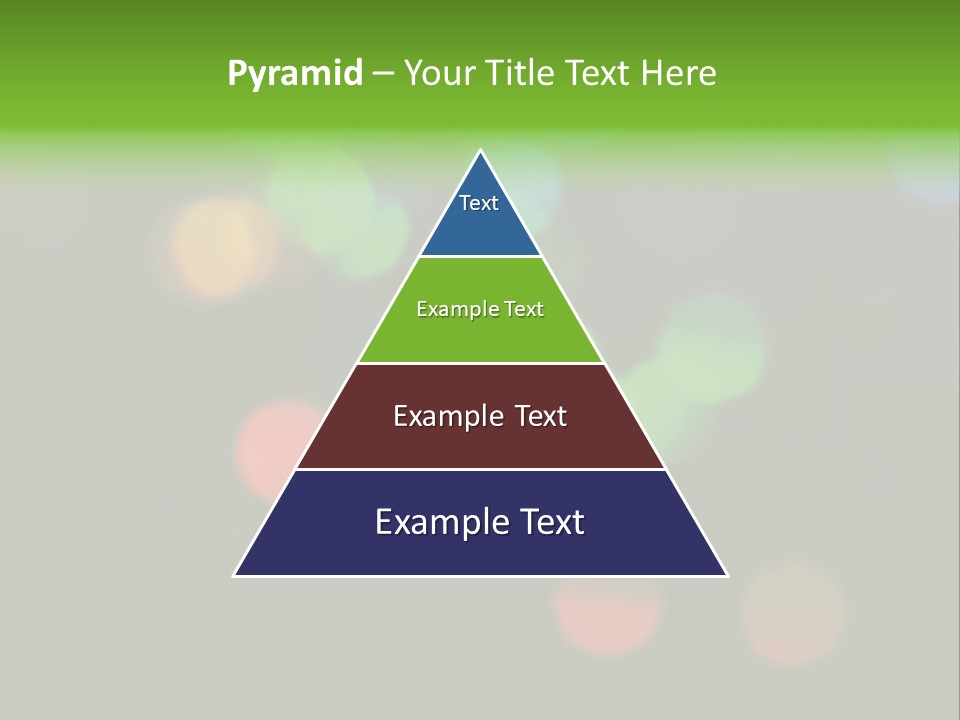 A Blurry Image Of Colorful Lights On A Black Background PowerPoint Template